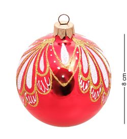 Элита НФШ-1599/1 Ел.украшение Шар «Ажур» красный 80 мм