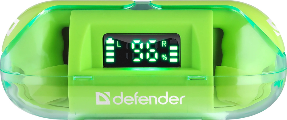 Наушники Defender Twins 916 Green зеленый