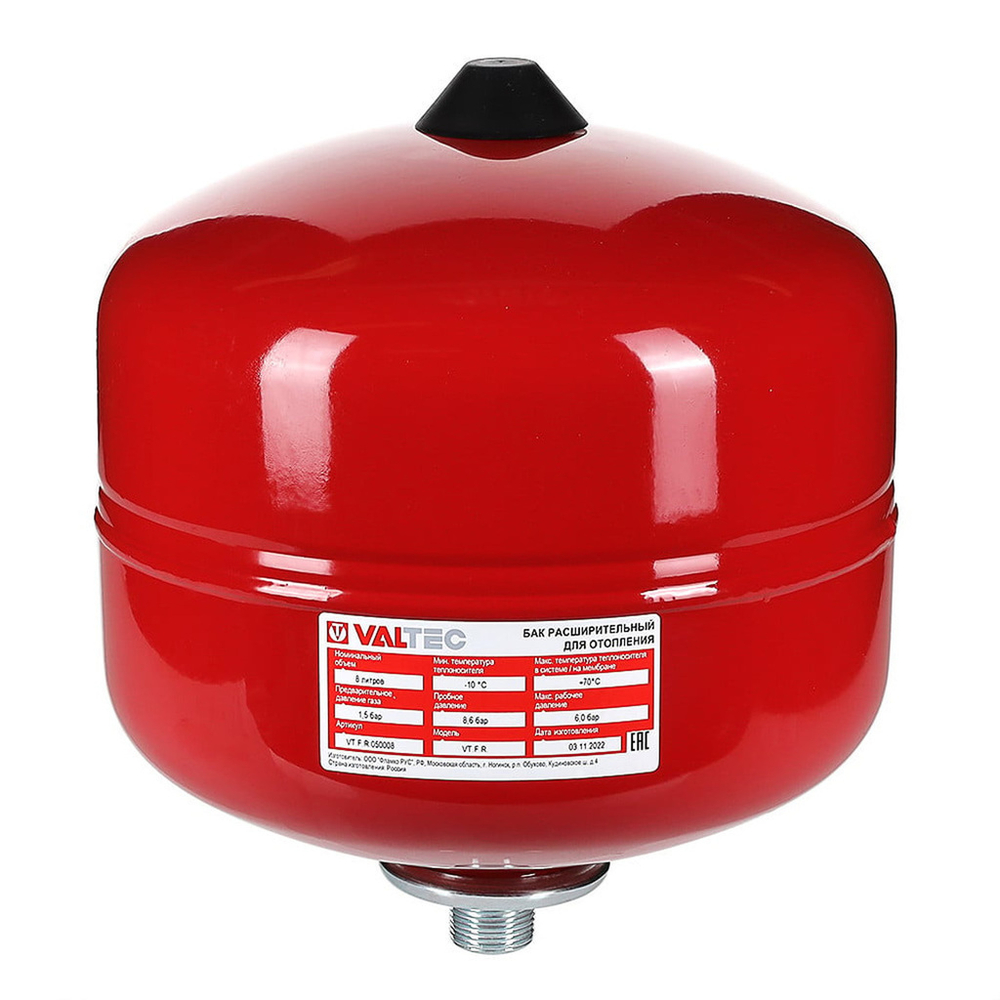 Бак расширительный  25л для отопления . КРАСНЫЙ VT.F.R.050025  VALTEC