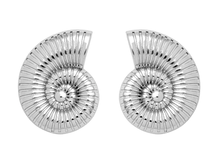 Серьги-гвоздики "Ракушка аммонита" 28,5мм