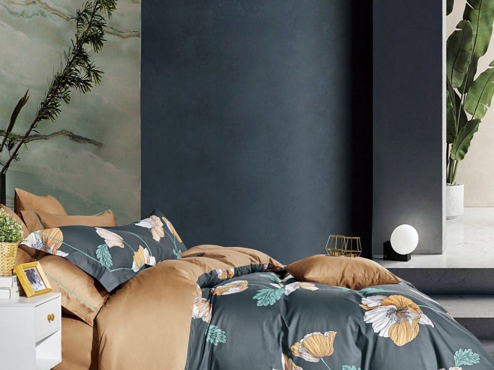 Постельное белье 2 спальное евро Asabella 1636-6