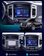 Магнитола для Mitsubishi Pajero 4 2006-2022 - Carmedia OL-9566 QLed+2K, Android 13, TS20, CarPlay, 4G SIM-слот