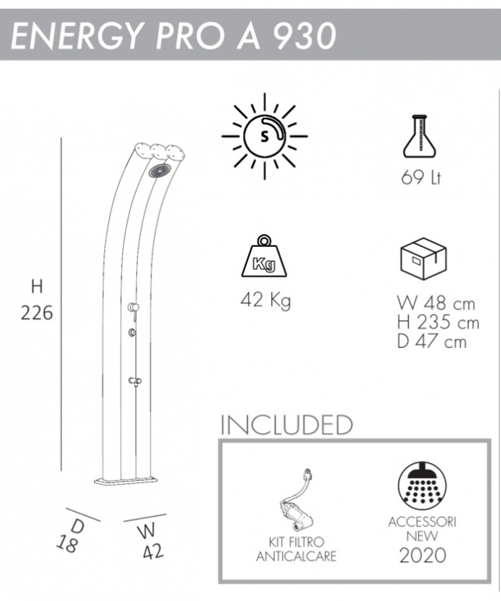 Душ солнечный Arkema Energy Pro A 930