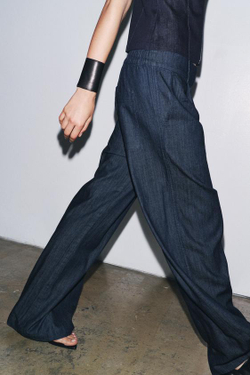 ZARA ДЖОГГЕРЫ ДЕНИМ — ZW COLLECTION, СИНИЙ