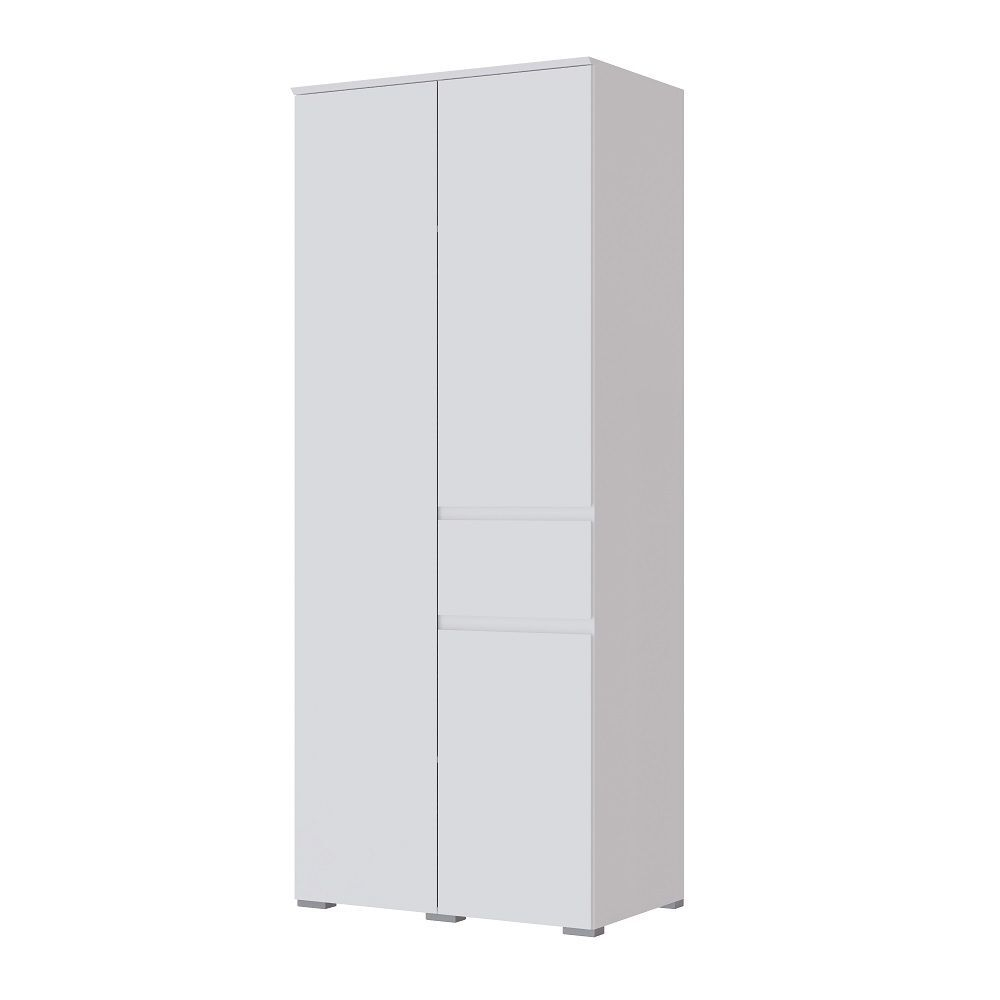 Шкаф Micon Плейона, распашной, 2-створчатый, с ящиком, белый