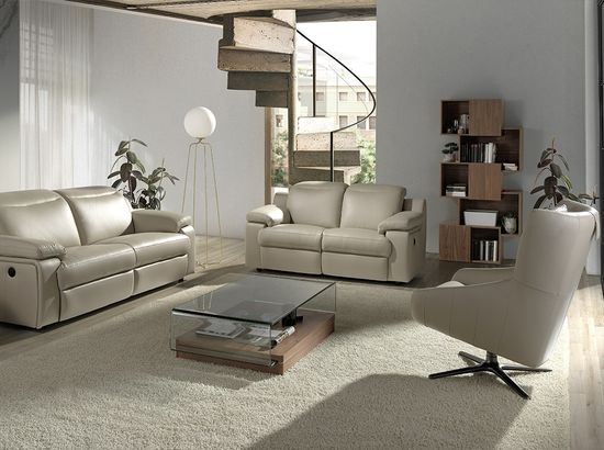 Поворотное кресло 5090/A1001-M5652 с кожаной обивкой