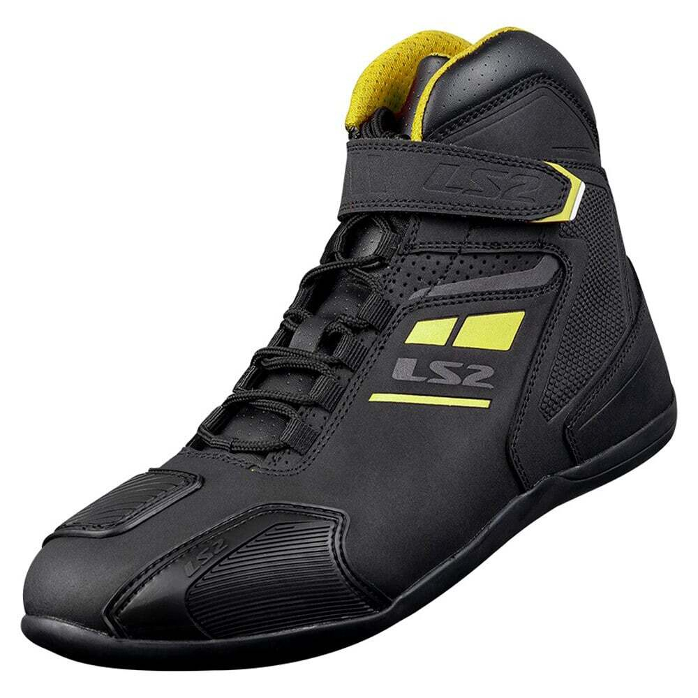 LS2 Мотоботы женские GARRA LADY BOOTS черно-желтые
