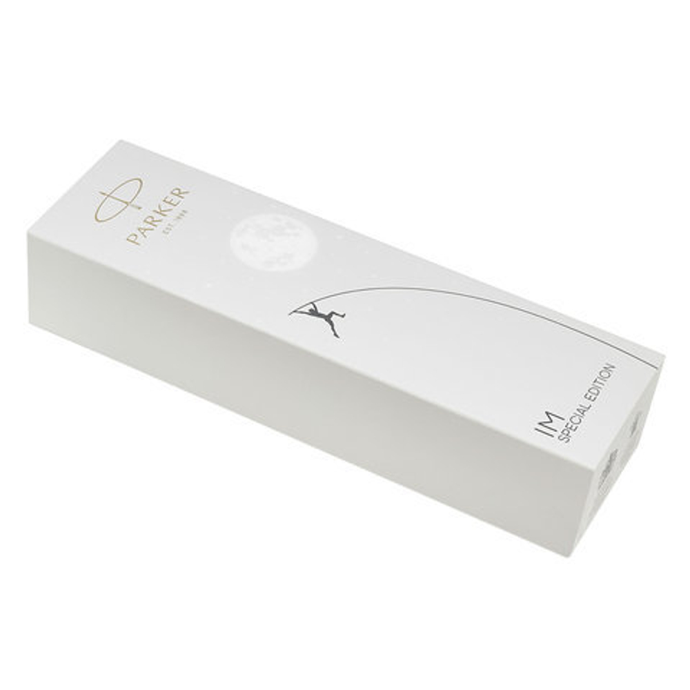 Ручка перьевая PARKER "IM Midnight Astral CT", корпус темно-синий, хромированные детали, черная, 2074147