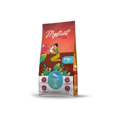 MYSTICAT корм для кошек с рыбой и рисом