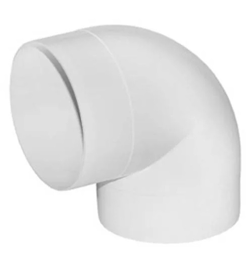 Колено круглое пластик 90град D100 ERA