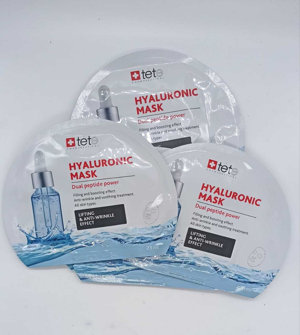 Маска тканевая BOX Hyaluronic Mask "Lifting & anti-wrinkle effect" 6 штук