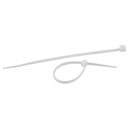 Кабельная стяжка ЭРА 2,5х200 белая 100 штук