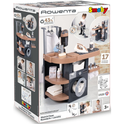 Smoby - Стиральная машина ROWENTA с пылесосом со звуком + 17 аксессуаров 330327