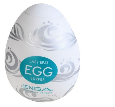 Супер эластичный мастурбатор в виде яйца SURFER (Цвет: белый)
