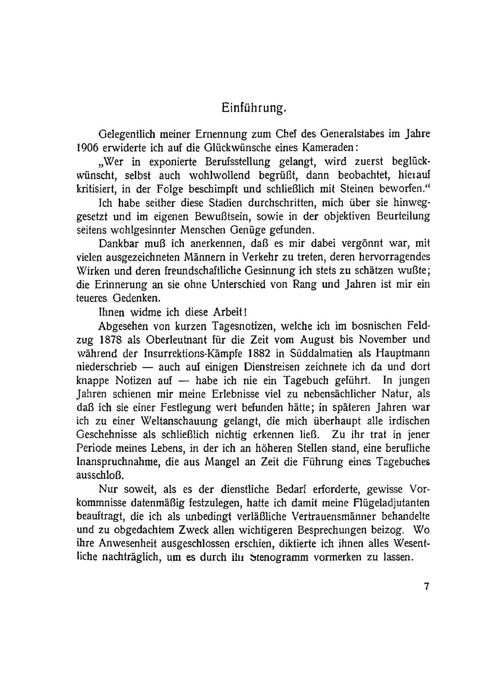 Aus meiner Dienstzeit. 1906-1918 Band 1 | F.C. von Hötzendorf