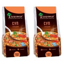 Здороведа Суп турецкий с булгуром и чечевицей 250 г 2 шт