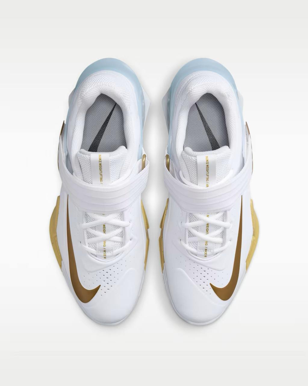 Штангетки мужские Nike Savaleos (Бело-Золотые)