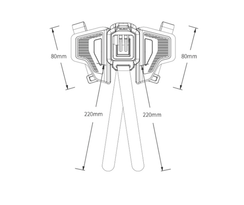 Крепление на подбородок Helmet для экшен-камер GoPro, DJI, Insta360