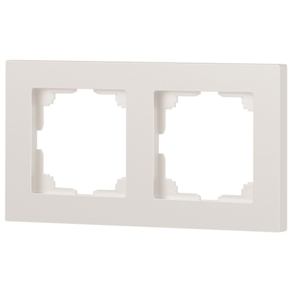 Рамка для розеток и выключателей Intro Accent 6-502-06 на 2 поста, СУ, перламутр | Intro