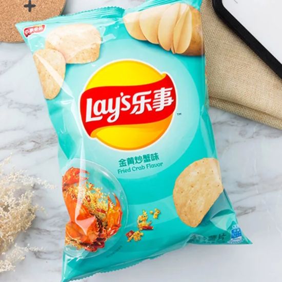 Чипсы Lay's Fried Crab Flavor со вкусом жареного краба, 70 г (Китай)