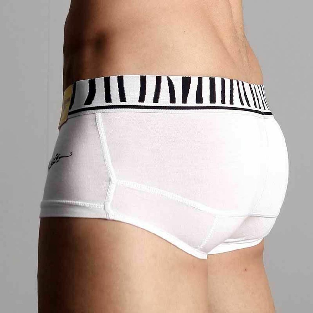 Мужские трусы хипсы Movere Zebra White Hipster