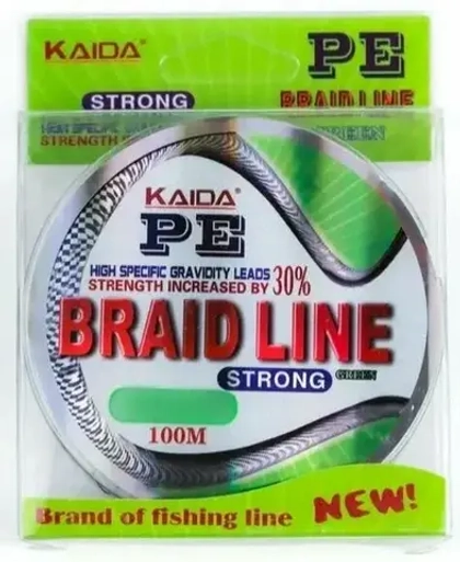 Плетенка BRAID LINE 100м KAIDA, зеленый