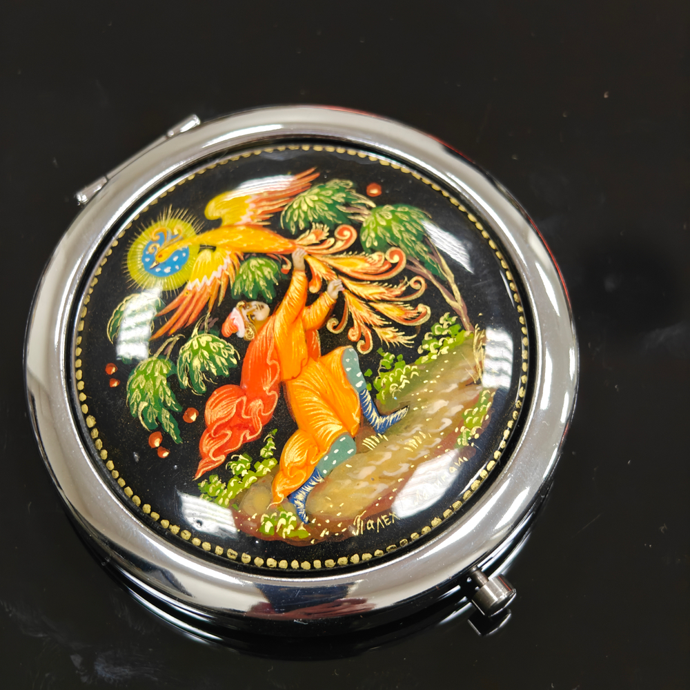 Ручное зеркало "Иван-царевич и Жар-птица" (худ. роспись Палех)