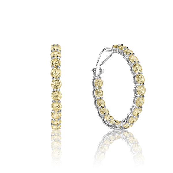 Серьги-конго 40мм с итальянским замком