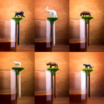 Набор шпажек-маркеров для бокалов hot animal