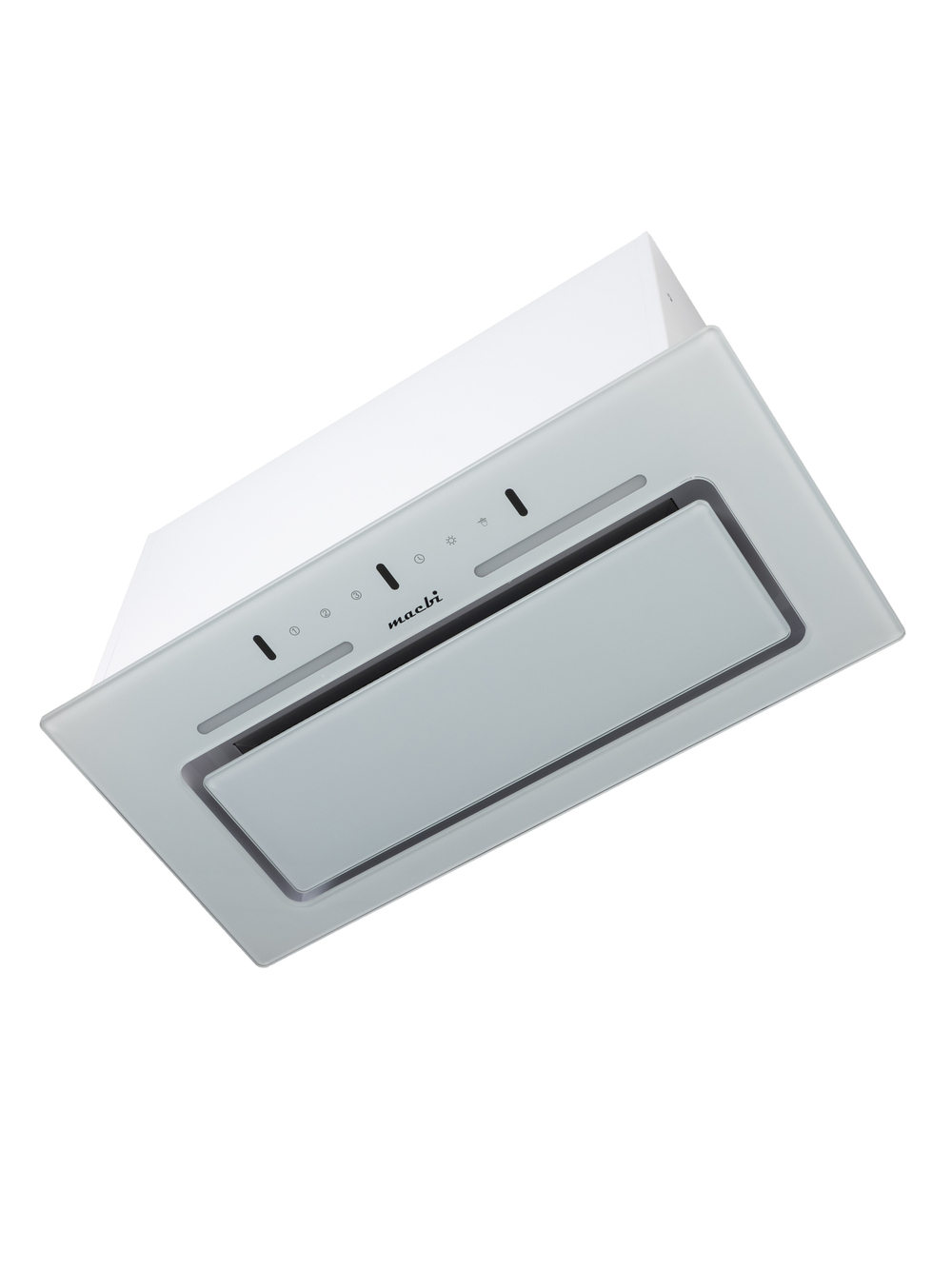 Вытяжка кухонная LedyDC-60GT (WHITE) белый, D150мм,1100м3/ч, полновстраиваемая, ИНВЕРТОРНЫЙ Мотор 110Ватт (Энергетическая эфф-ть класс А+), стекло 60см, сенсорное управление + управление жестами (MACBI)