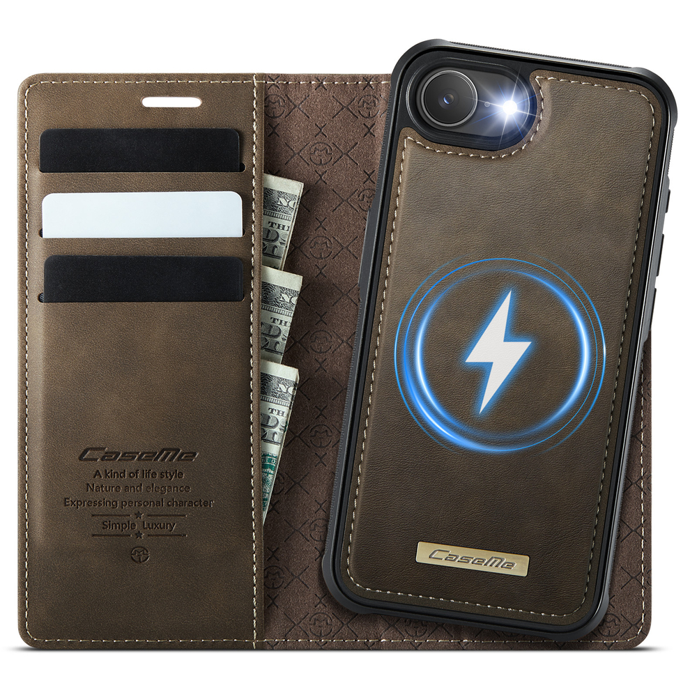 Чехол-кошелек CaseMe 2 in 1 MagSafe iPhone 16E