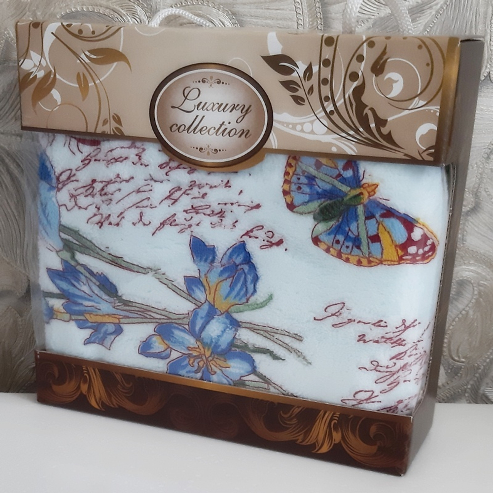 Полотенце микрофибра, 50*100 см, Китай, в подарочной упаковке.
