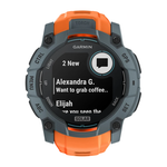 Спортивные часы Garmin Instinct 3, 50 мм, Solar, силиконовый ремешок цвета «солнцестояние» Безель сумеречного цвета, дисплей Solar со стеклом Power Glass. Ремешок с классической застёжкой — на запястье обхватом 141–213 мм