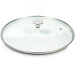 Крышка стеклянная 18см с ручкой из нержавеющей стали