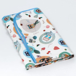 5164372 Клеёнка 70*100 см., арт. 0058, с окантовкой, рисунок «Совы», цвет МИКС