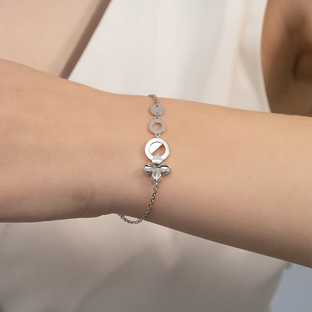 Браслет из белого золота c бриллиантами Артикул: 05-0728-00-101-1120