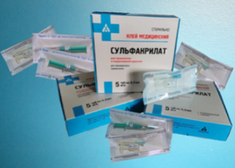 Медицинский клей Сульфакрилат