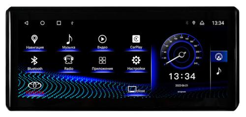 Магнитола для Toyota Land Cruiser 300 (экран климата снизу) - RDL-LC300 монитор 12.3" на Android 14, Быстрая, CarPlay, 4G SIM-слот