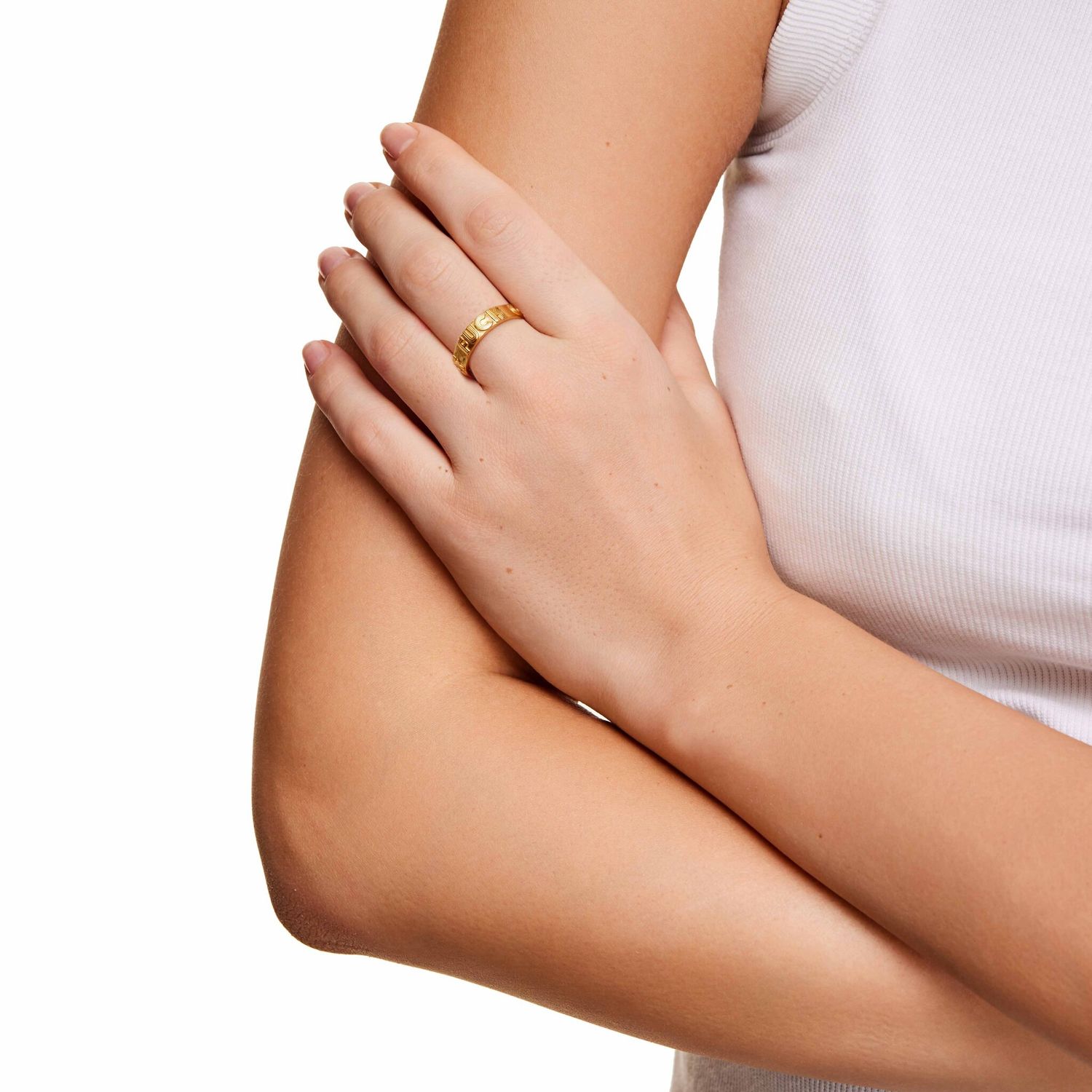 Кольцо Gold Ring – F*ck Off