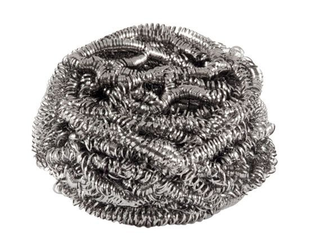 Металлическая мочалка для посуды Спираль , эффективно удаляет жир.