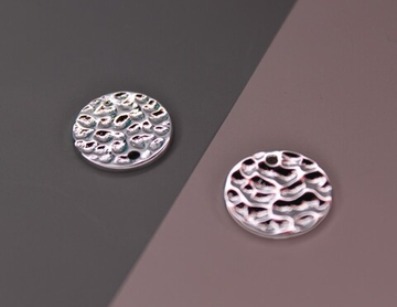 Подвеска 15 мм круг с вмятинами