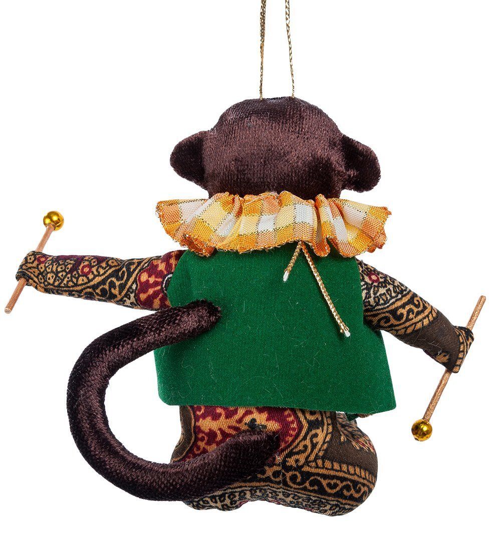 РусКукла RK-738/2 Кукла подвесная «Обезьяна с барабаном»