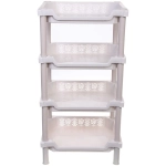 Этажерка малая «ИДЕЯДОМА», 4 секции, цвет белый, 37*28.5*71см (пакет)
