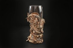 Набор бокалов для пива "Год Змеи" 2 шт. в подарочном футляре с художественным оформлением