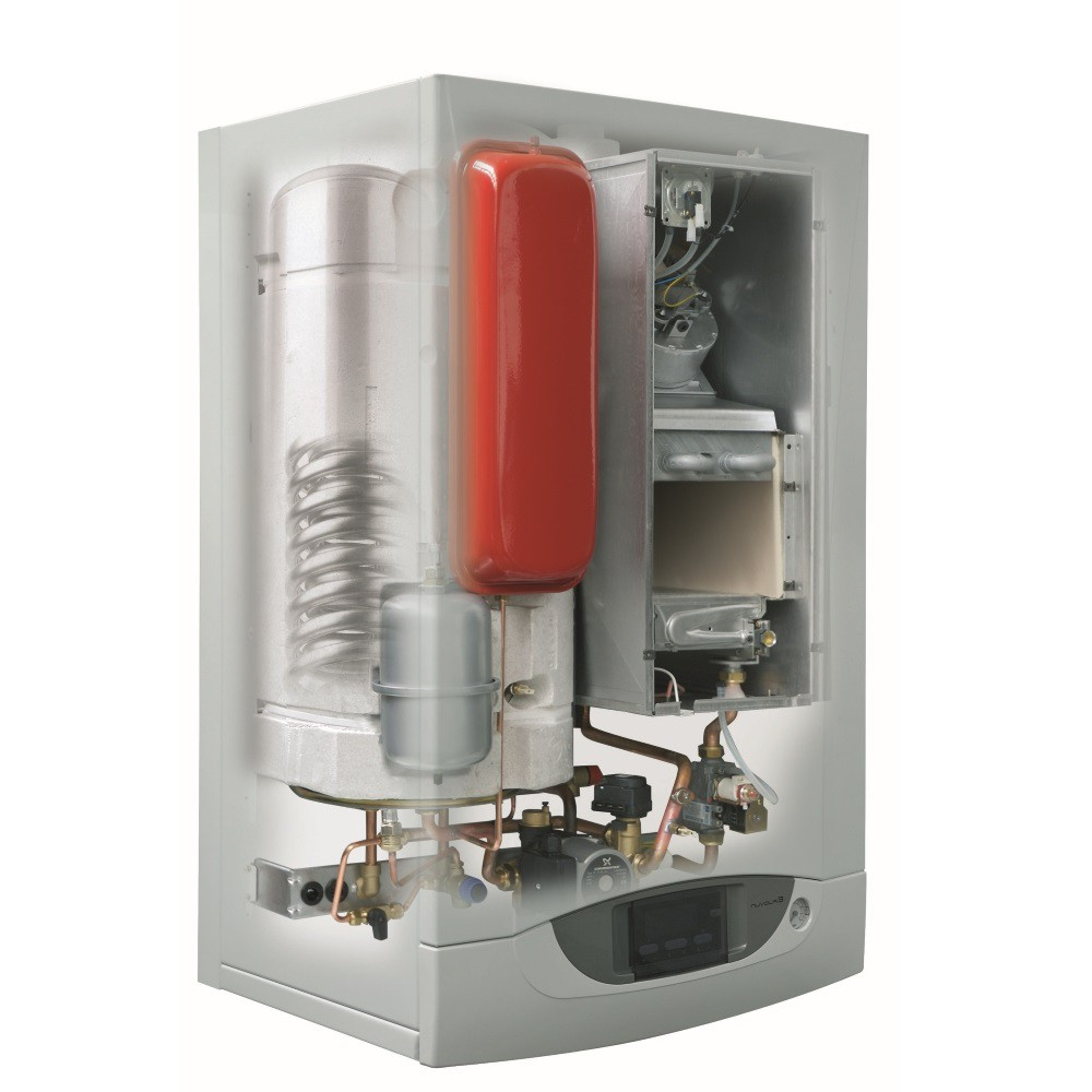 Котел газовый BAXI NUVOLA3 COMFORT 320 Fi настенный, 2 конт., закр.кам.сгор. п/у, встроен.бойлер