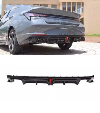 Диффузор заднего бампера MC с LED лампой Hyundai Elantra 2020-2023