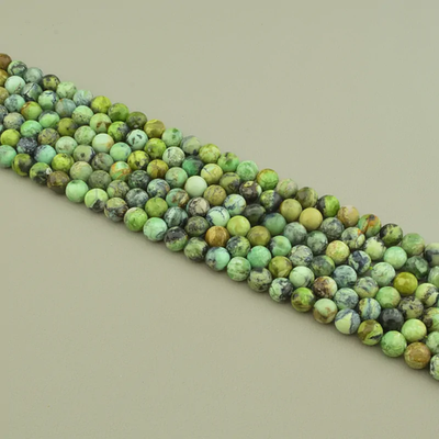 Нитка Туркиз 39 см. 8 мм. (Без замка) - Зеленая