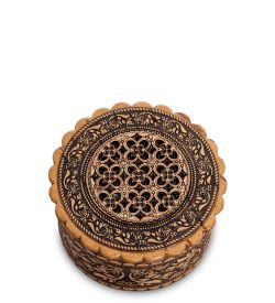 Народные промыслы BST-133/ 3 Шкатулка резная (береста)