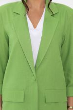 Пиджак льняной Мэрлин (зеленый) Б15429-7М LT Collection