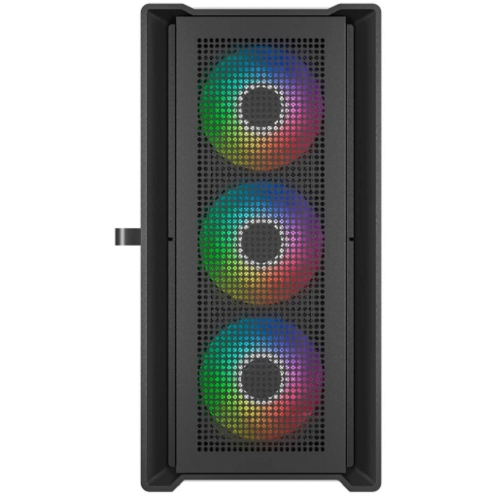 Powercase Alisio Micro X4B V2, Tempered Glass, 4х 120mm ARGB fans, ARGB HUB, чёрный, mATX  (CAMCXB-A4)